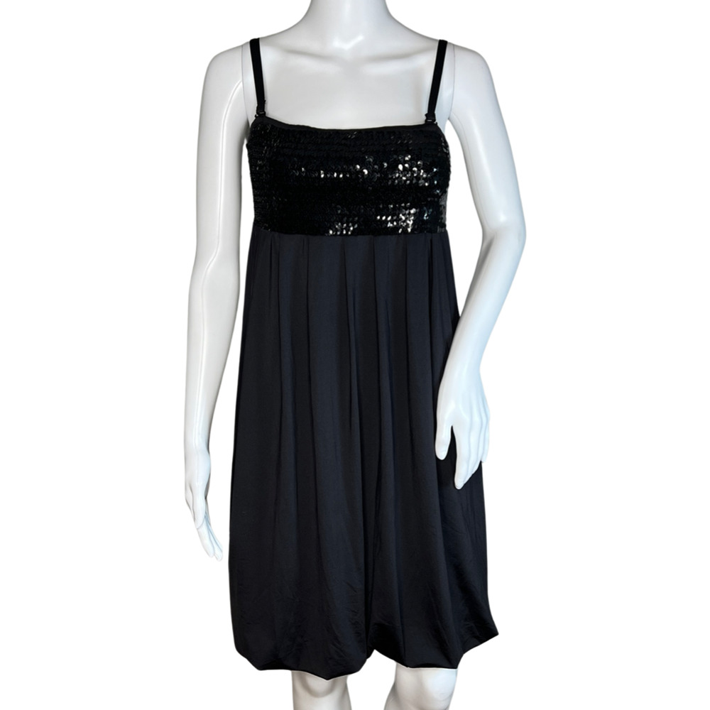 INC International Concepts Dress Womens Small Black Sequins Party Cocktails
